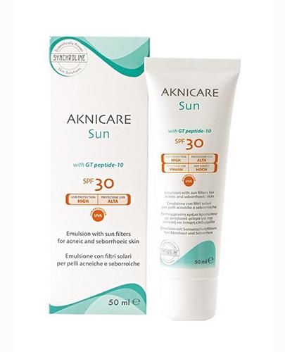 Synchroline Aknicare Sun Krem przeciwsłoneczny do cery trądzikowej SPF30, 50 ml 