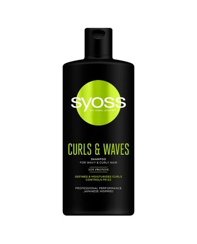  Syoss Curls & Waves Szampon do włosów falowanych i kręconych - 440 ml - cena, opinie, skład - Apteka internetowa Melissa  