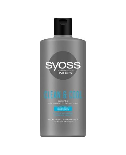  Syoss Men Clean & Cool Szampon do włosów normalnych i przetłuszczających - 440 ml  - Apteka internetowa Melissa  