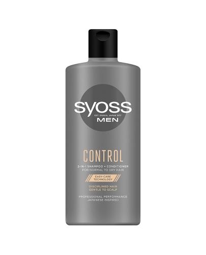  Syoss Men Control Szampon do włosów 2w1 normalnych i suchych - 440 ml - cena, opinie, właściwości - Apteka internetowa Melissa  