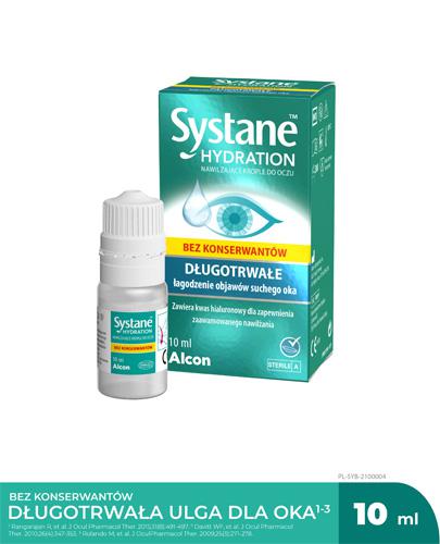 Systane Hydration Nawilżające krople do oczu bez konserwantów - długotrwałe nawilżenie, do soczewek - 10 ml - cena, opinie, wskazania - Apteka internetowa Melissa