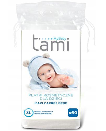 TAMI MY BABY Płatki kosmetyczne dla dzieci i niemowląt - 60 szt. Do pielęgnacji skóry dziecka - cena, opinie, stosowanie - Drogeria Melissa