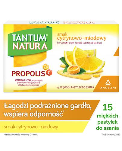 TANTUM NATURA Smak cytrynowo - miodowy - 15 past. - Apteka internetowa Melissa
