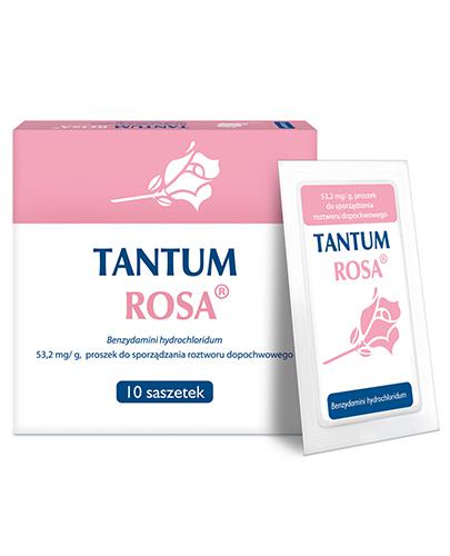 TANTUM ROSA - 10 sasz. lek na zapalenie pochwy - opinie, stosowanie, ulotka - Apteka internetowa Melissa