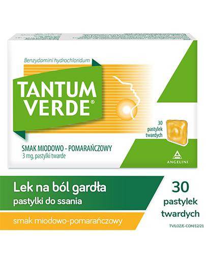 TANTUM VERDE Smak miodowo-pomarańczowy - 30 past. - Apteka internetowa Melissa