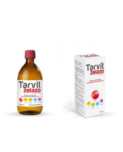  TARVIT ŻELAZO - 250 ml - żelazo, cynk i witaminy - cena, opinie, wskazania - Apteka internetowa Melissa  