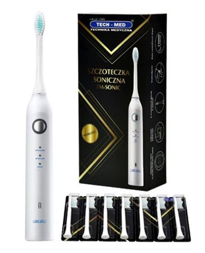 TECH-MED Szczoteczka soniczna TM-SONIC biała - 1 szt. - cena,stosowanie, opinie 