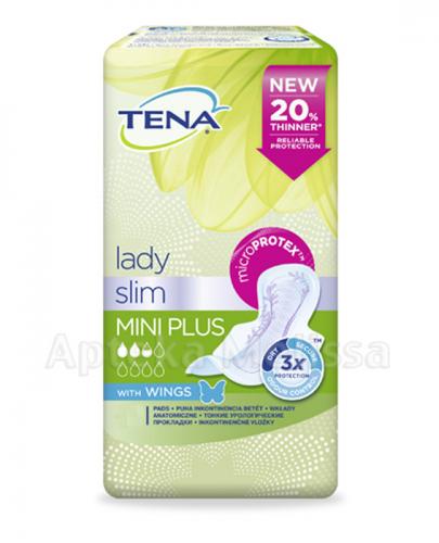 TENA LADY SLIM MINI PLUS WITH WINGS Wkłady anatomiczne - 16 szt. - Apteka internetowa Melissa