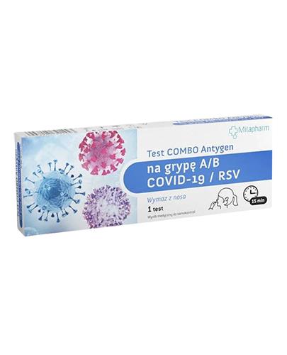 Test Combo Antygen na grypę A B+COVID-19 RSV, 1 szt., cena, wskazania, opinie