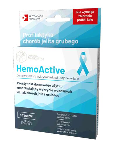 TEST HEMOACTIVE Do wykrywania krwi utajonej w kale - 5 szt. - Apteka internetowa Melissa