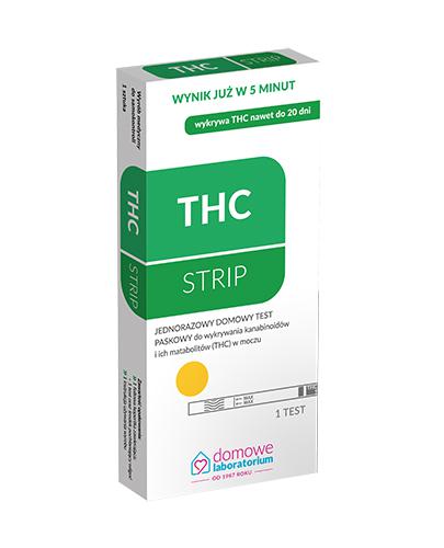 DOMOWE LABORATORIUM THC STRIP Test do wykrywania kanabinoidów - 1 szt. - Apteka internetowa Melissa