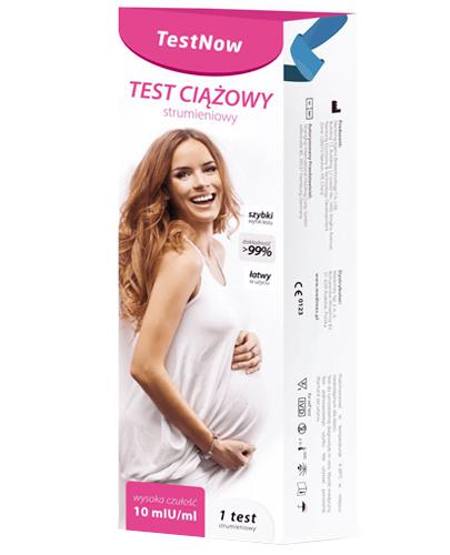  TestNow Test ciążowy strumieniowy - 1 szt. - cena, opinie, wskazania - Apteka internetowa Melissa  