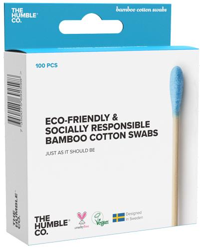  The Humble Bambusowe patyczki kosmetyczne Niebieskie - 100 szt. - cena, opinie, wskazania - Apteka internetowa Melissa  