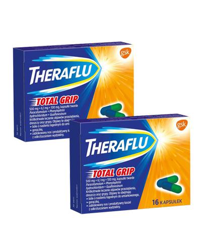  THERAFLU TOTAL GRIP, Na objawy przeziębienia i grypy, 2 x 16 kaps. - Apteka internetowa Melissa  