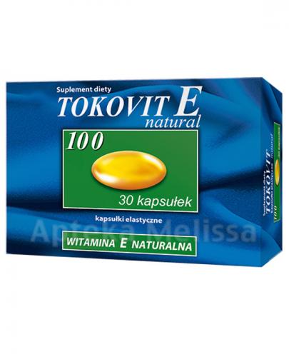  TOKOVIT E NATURAL 100 Naturalna witamina E - 30 kaps. - Apteka internetowa Melissa  