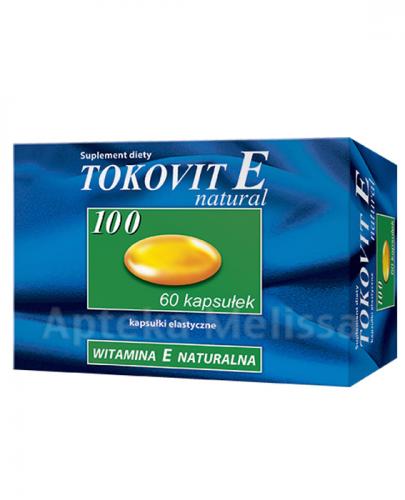  TOKOVIT E NATURAL 100 Naturalna witamina E - 60 kaps. - Apteka internetowa Melissa  