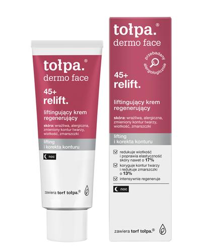 TOŁPA DERMO FACE RELIFT 45+ liftingujący krem regenerujący na noc - 40 ml - Apteka internetowa Melissa