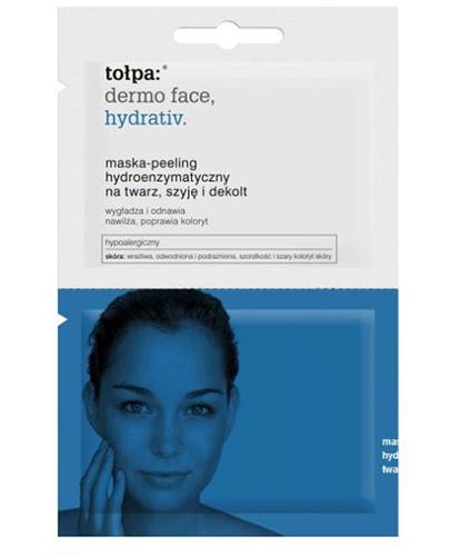 TOŁPA DERMO FACE HYDRATIV Maska-peeling hydroenzymatyczny na twarz, szyję i dekolt - 12 ml - Apteka internetowa Melissa