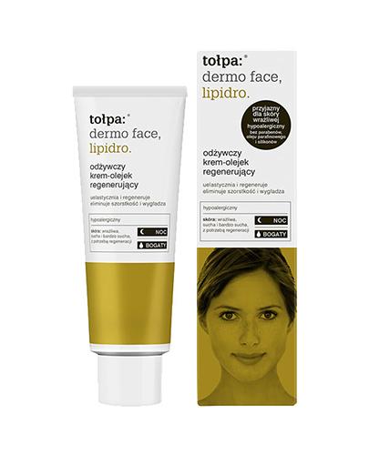 TOŁPA DERMO FACE LIPIDRO Krem-olejek regenerujący na noc - 40 ml