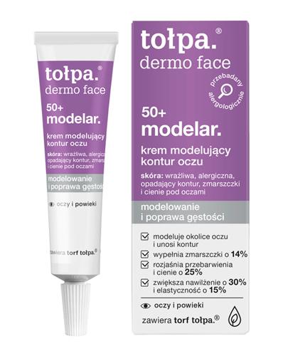 TOŁPA DERMO FACE MODELAR 50+ Krem modelujący kontur oczu - 10 ml - cena, opinie, skład - Drogeria Melissa