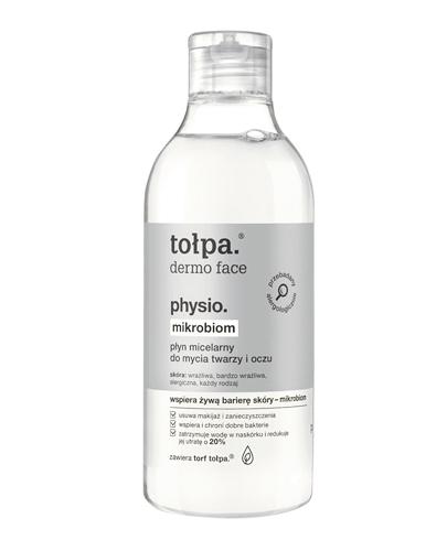 Tołpa Dermo Face Physio Microbiom Płyn micelarny do mycia twarzy i oczu - 400 ml - cena, opinie, właściwości