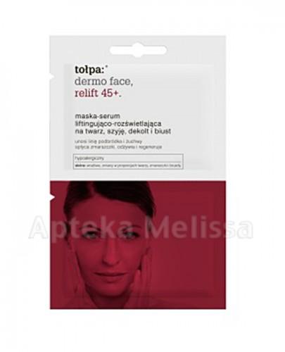 TOŁPA DERMO FACE RELIFT45+ maska-serum liftingująco-rozświetlająca na twarz, szyję, dekolt i biust - 2x6 ml - Apteka internetowa Melissa  