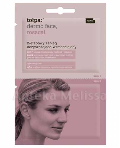 TOŁPA DERMO FACE ROSACAL 2-etapowy zabieg oczyszczająco-wzmacniając - 2 x 6 ml Data ważności: 2018.11.30 - Apteka internetowa Melissa