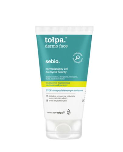 TOŁPA DERMO FACE SEBIO Normalizujący żel do mycia twarzy - 150 ml - cena, opinie, właściwości - Drogeria Melissa