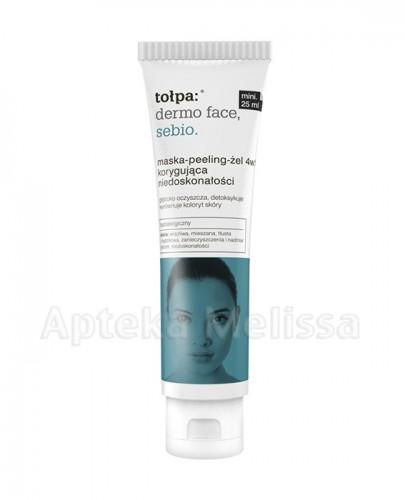 TOŁPA DERMO FACE SEBIO Maska-peeling-żel 4w1 korygująca niedoskonałości - 25 ml - Apteka internetowa Melissa