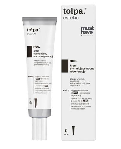 TOŁPA ESTETIC NOC Krem stymulujący nocną regenerację - 40 ml - cena, opinie, właściwości - Drogeria Melissa