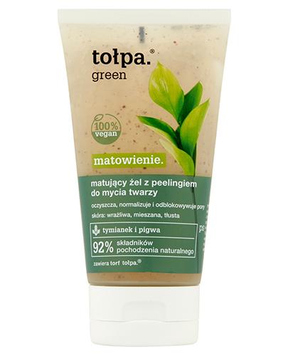 TOŁPA GREEN Matujący żel-peeling do mycia twarzy - 150 ml - Apteka internetowa Melissa