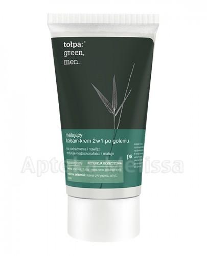 TOŁPA GREEN MEN Matujący balsam-krem po goleniu 2w1 - 125 ml Data ważności: 2018.07.31 - Apteka internetowa Melissa