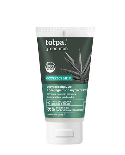 TOŁPA GREEN MEN Oczyszczający żel-peeling do mycia twarzy - 150 ml - Apteka internetowa Melissa