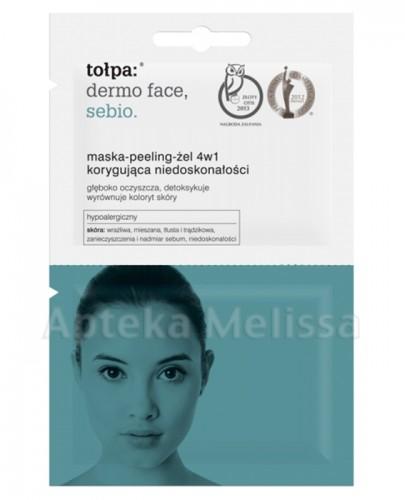 TOŁPA DERMO FACE SEBIO Maska-peeling-żel 4w1 - 2x6 ml - Apteka internetowa Melissa