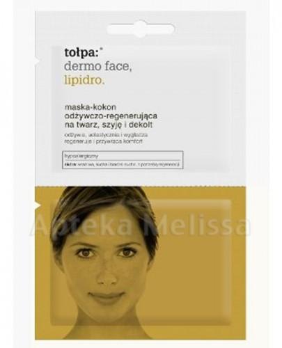 TOŁPA DERMO FACE LIPIDRO Maska-Kokon - odżywczo regenerująca na twarz szyję i dekolt - 2 x 6 ml - Apteka internetowa Melissa