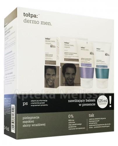 TOŁPA DERMO MEN EXPERT S.O.S. Balsam przeciw podrażnieniom - 40 ml + Żel do mycia twarzy - 150 ml + Nawilżający balsam po goleniu - 125 ml - Apteka internetowa Melissa