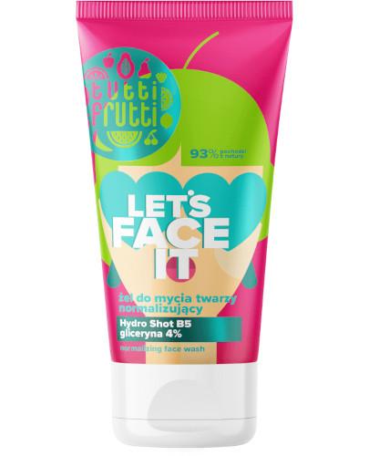  Tutti Frutti Let's Face It normalizujący żel myjący do twarzy z gliceryną 4% + Hydro Shot B5 150 ml - Apteka internetowa Melissa  