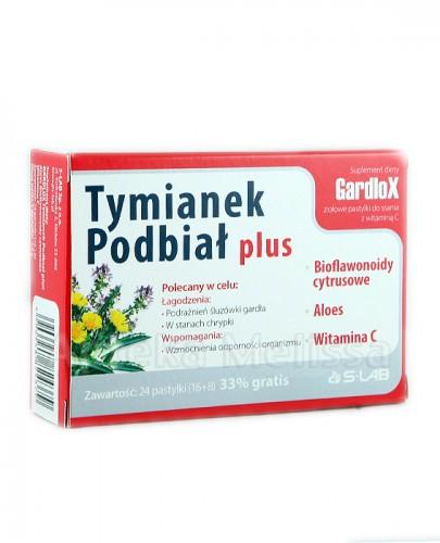 TYMIANEK I PODBIAŁ PLUS, 24 pastylki