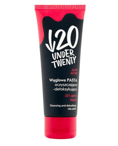 UNDER TWENTY Węglowa pasta oczyszczająco detoksykująca - 75 ml - Anti Acne - cena, opinie, właściwości - Drogeria Melissa
