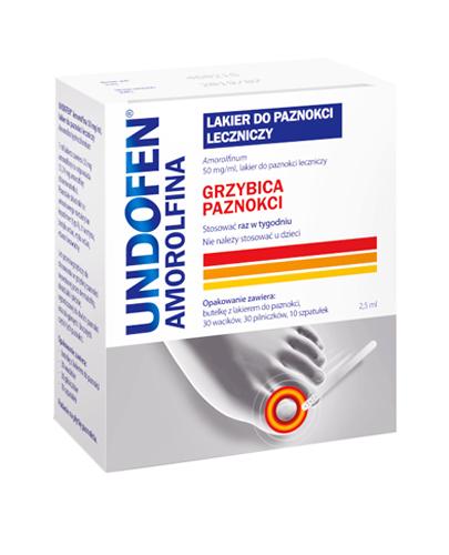 Undofen Amorolfina Lakier do paznokci leczniczy - 2,5 ml Na grzybicę paznokci - cena, opinie, stosowanie - Apteka internetowa Melissa