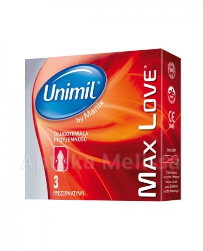  UNIMIL MAX LOVE Prezerwatywy - 3 szt. - Apteka internetowa Melissa  