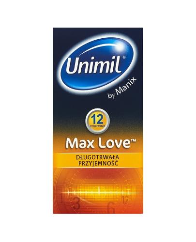 Unimil Max Love Prezerwatywy z żelem opóźniającym moment wytrysku - 12 szt. - cena, właściwości, opinie - Apteka internetowa Melissa  