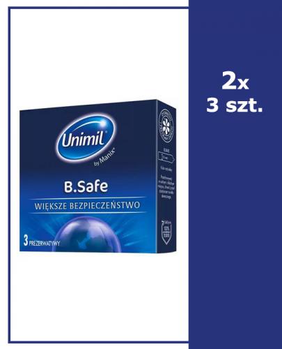  UNIMIL B.SAFE Prezerwatywy - 2 x 3 szt. - Apteka internetowa Melissa  