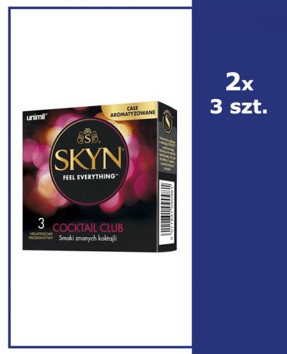 Unimil Skyn Cocktail Club prezerwatywy o smaku koktajli - 2 x 3 szt. - cena, właściwości, opinie