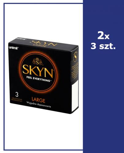 UNIMIL SKYN LARGE Prezerwatywy - 2 x 3 szt.