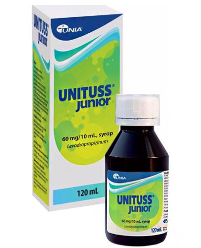  Unituss junior syrop, 120 ml, cena, opinie, właściwości - Apteka internetowa Melissa  