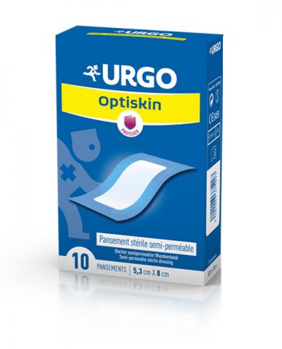 URGO OPTISKIN Wodoodporny opatrunek 5,3 cm x 8 cm - 10 szt. - Apteka internetowa Melissa
