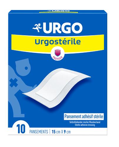 Urgo Urgosterile 15 cm x 9 cm - 10 szt. - cena, opinie, zastosowanie - Drogeria Melissa