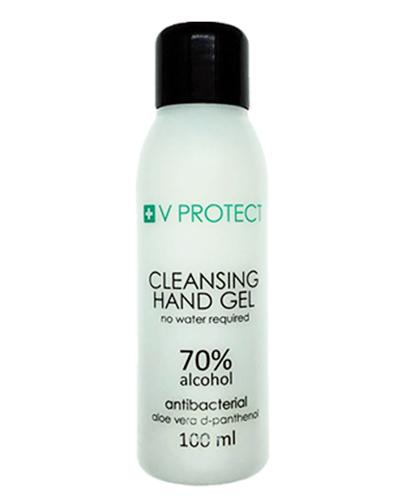  V Protect cleansing hand gel 70% alkoholu, Żel antybakteryjny do rąk, 100 ml - Apteka internetowa Melissa  