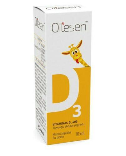 Valentis Oilesen Vitamin D3 400 - 10 ml - cena, opinie, dawkowanie - Drogeria Melissa